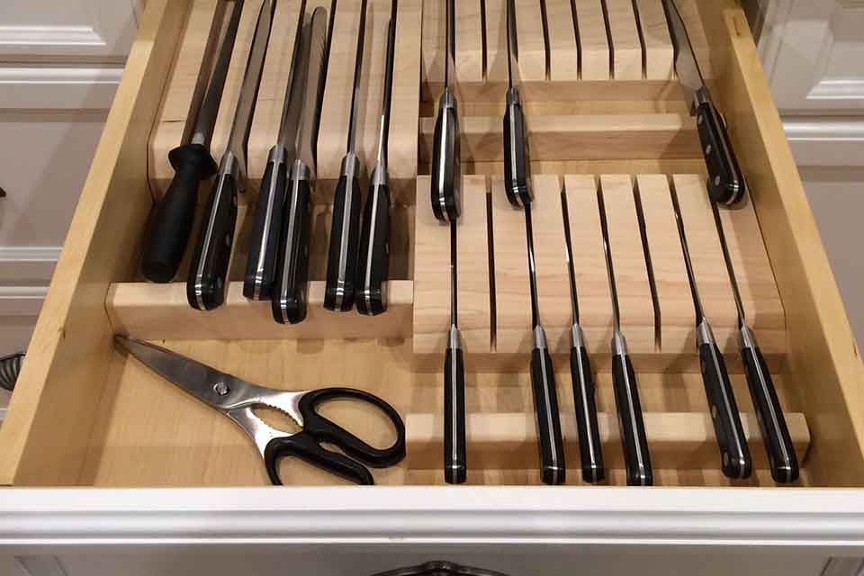 Range couteaux - Rangement tiroir cuisine - ON RANGE TOUT